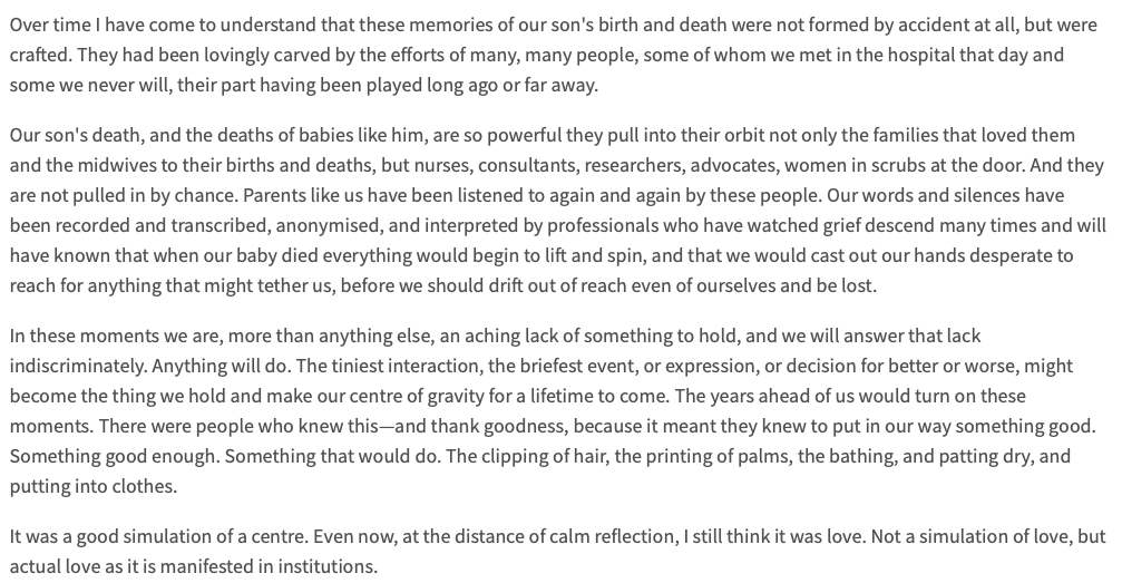PerinatalHospic's tweet photo. A beautiful tribute in @TheLancet to those who provide tender and expert care for parents experiencing the death of a baby. By @TamarinNorwood @OxLifeWriting https://t.co/aCf8c8x6S6 @PLIDAnetworking https://t.co/o99t64x2BT