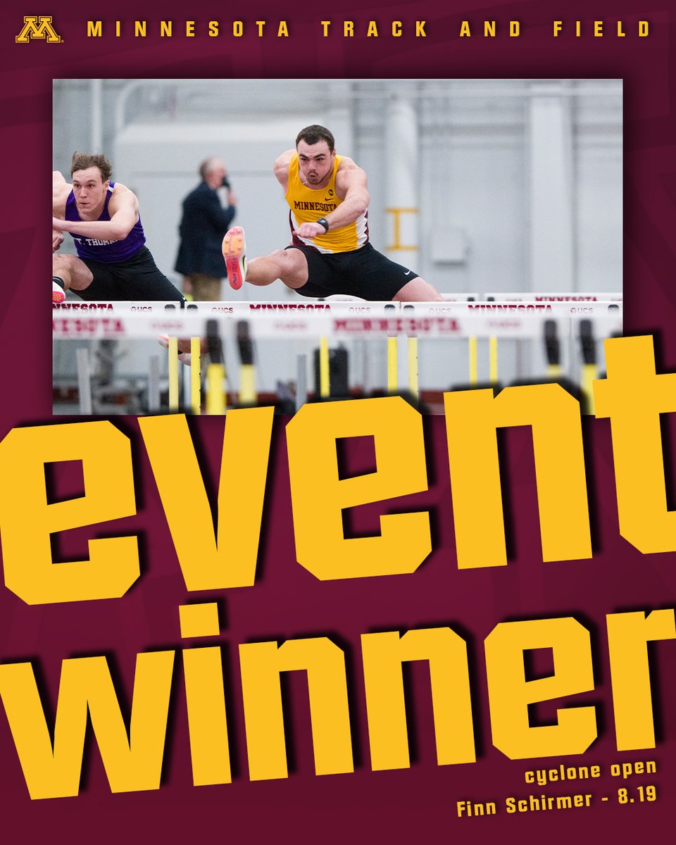 RESULTS | Competing unattached, <a href="/fdschirm17/">Finnigan</a> wins the men's 60m hurdles at the Cyclone Open! 

#ncaaTF | #SkiUMah