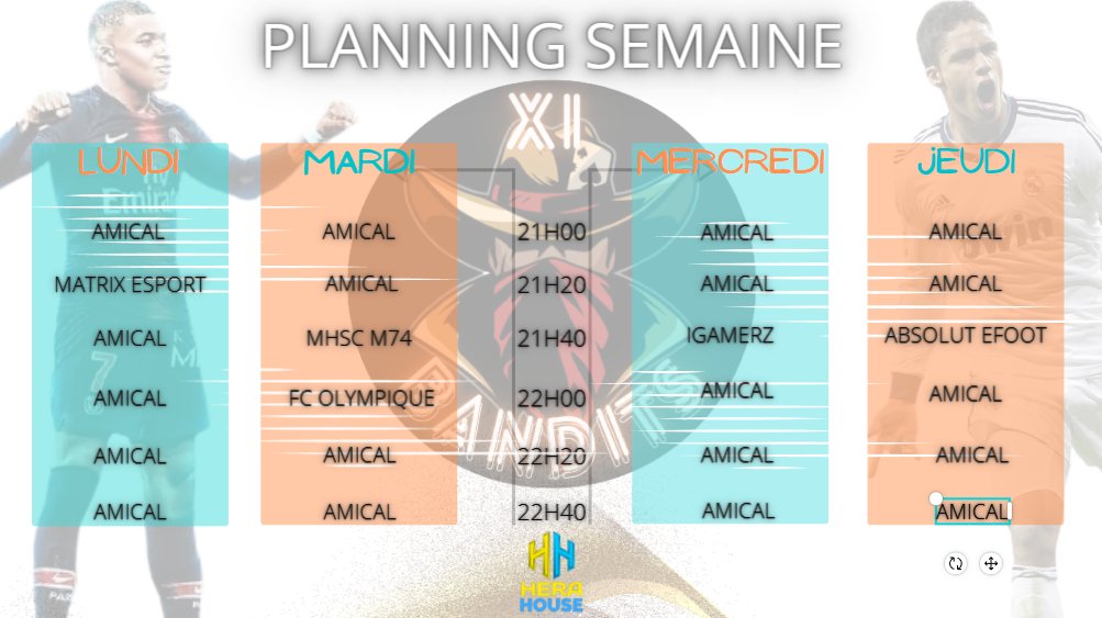 Les plannings de nos deux équipes sont sorties !

Les équipes sont en attente de ce fameux Lundi pour attaquer la continuité du championnat.

Bonne chance à elles !