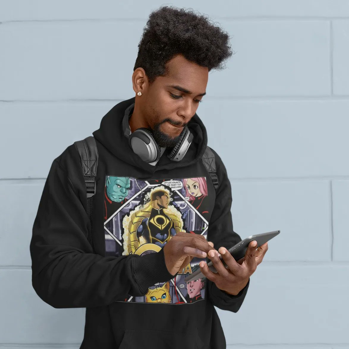 FANBOY_ENT's tweet photo. Some of the best comics you'll ever read is now some of the flyest clothing you'll ever wear! Our merch store is NOW LIVE!!! Click the link in our bio &amp; check out the collection! #GraphicTees #GraphicSweaters #BlerdDrip #YeahMane #FanboyEnt https://t.co/jbUrh8ze2L