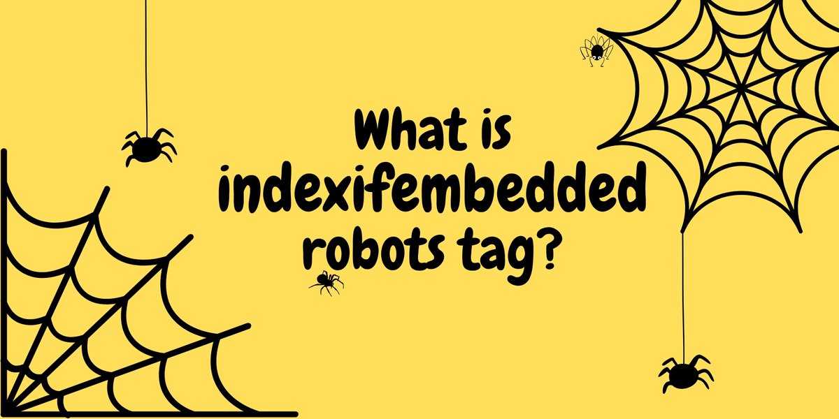 ideepakmathur's tweet image. A new #robots tag by #Google for indexing embedded content within a nonindex page.

For more read - lnkd.in/gRdpyrMb

#SEO #searchengine #GoogleUpdates #OnPageSEO #TechnicalSEO #Publishers #indexifembedded