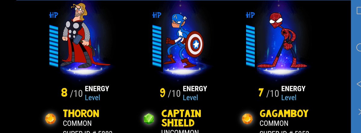 I started editinq the name of my Character in <a href="/MarvelousNfts_/">Marvelous NFTs</a>  so cool 🤗, Lets make our Character be unique 💋😘💋
Thor- Thoron ⚒️
Captain America- Captain Shield 🧿
Spiderman- Gagamboy 🕷️