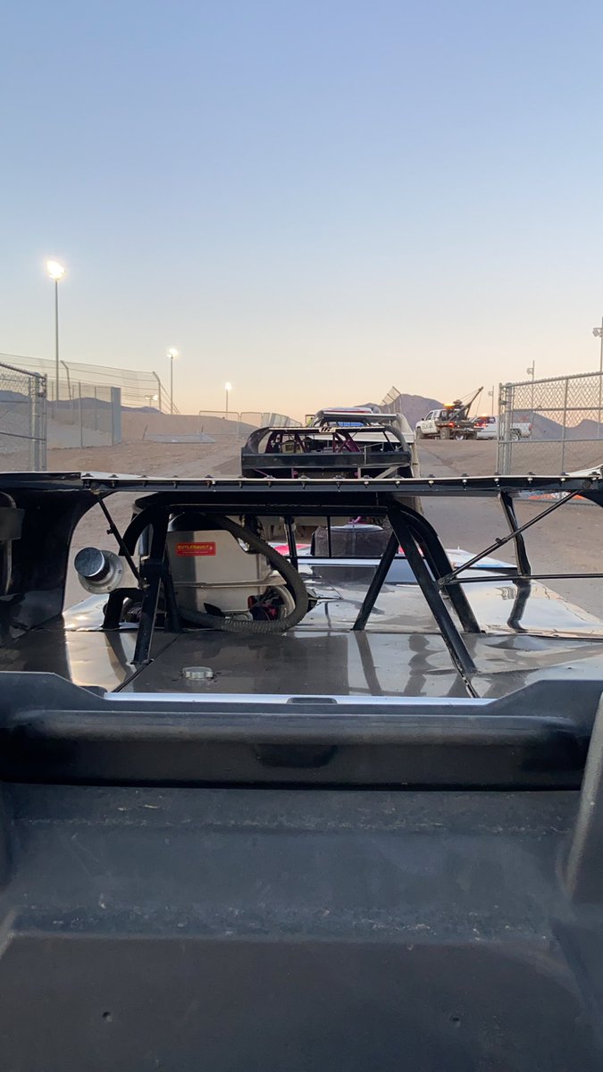 Last night in the dessert. Blew a motor up the first night and unloaded the back up car. Led some laps last night and come up a 1 spot short of a win. Onto the final night tonight!