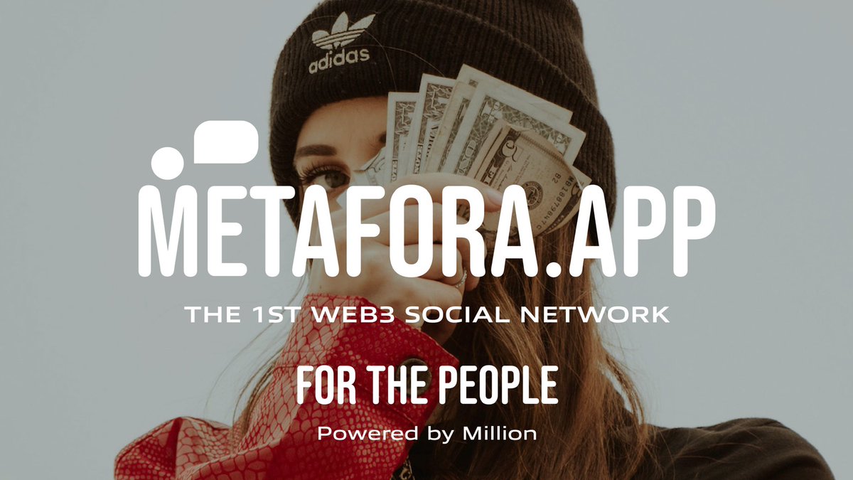 MetaforaWeb3's tweet photo. Metafora! Created for the people! No data collecting. No tracking. Join the new #web3 Social Network powered by #Million. Just login with your web address #CryptoNews #cryptocommunity #DeFi #NFTs #avax #Solana #MM @AndreCronjeTech @danielesesta https://t.co/k7ZIfhgls1
