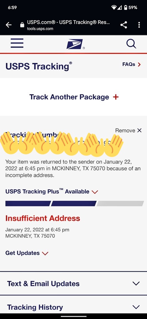 mary0rtega's tweet photo. Really @usps... This is my package from your store... Like how is this possible... https://t.co/wdaLmj0rX6