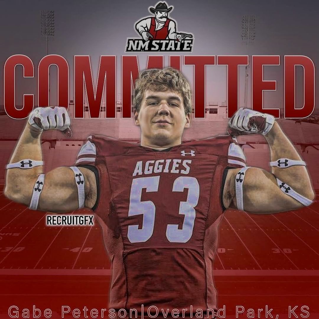 GabePeterson20's tweet photo. COMMITED!!! @CoachNDreiling @TimBeckFB @coachkill_fb #AggieUp https://t.co/li0tVAoJcZ