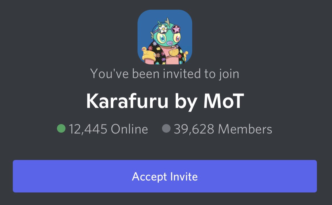 Jejouw's tweet photo. Almost 40K discord members on @KarafuruNft 🤯😱🥰 #welovekarafuru https://t.co/rxa9IHKLM1