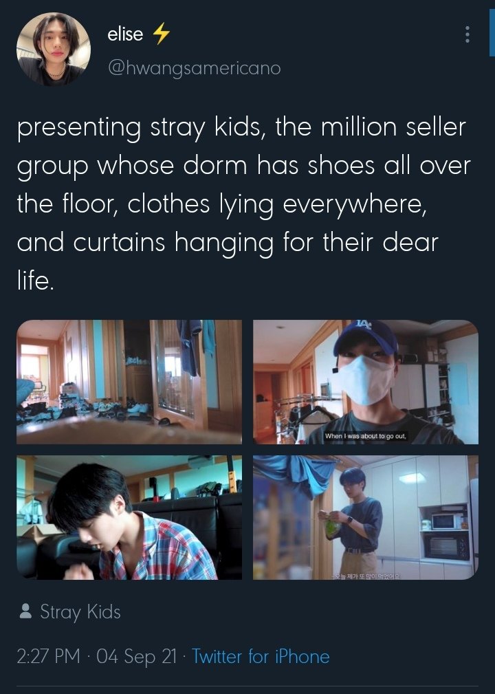 strraykidsot8's tweet photo. when this vlog came out and some of us had the urge to clean their dorm https://t.co/6bTwlir6Ww