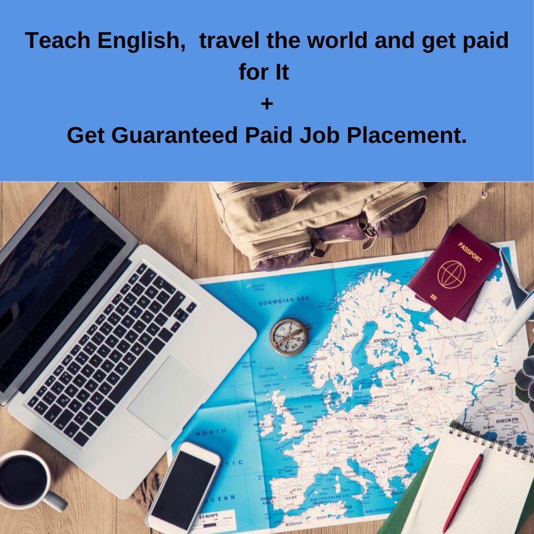 Got some free time? A month? A summer?
Do you want a change of career?

Invest time in Traveling, teach English, travel the world and get paid for It + Get Guaranteed Paid Job Placement.

NEW Special Financing Option interest-rate-free and no hidden fees!