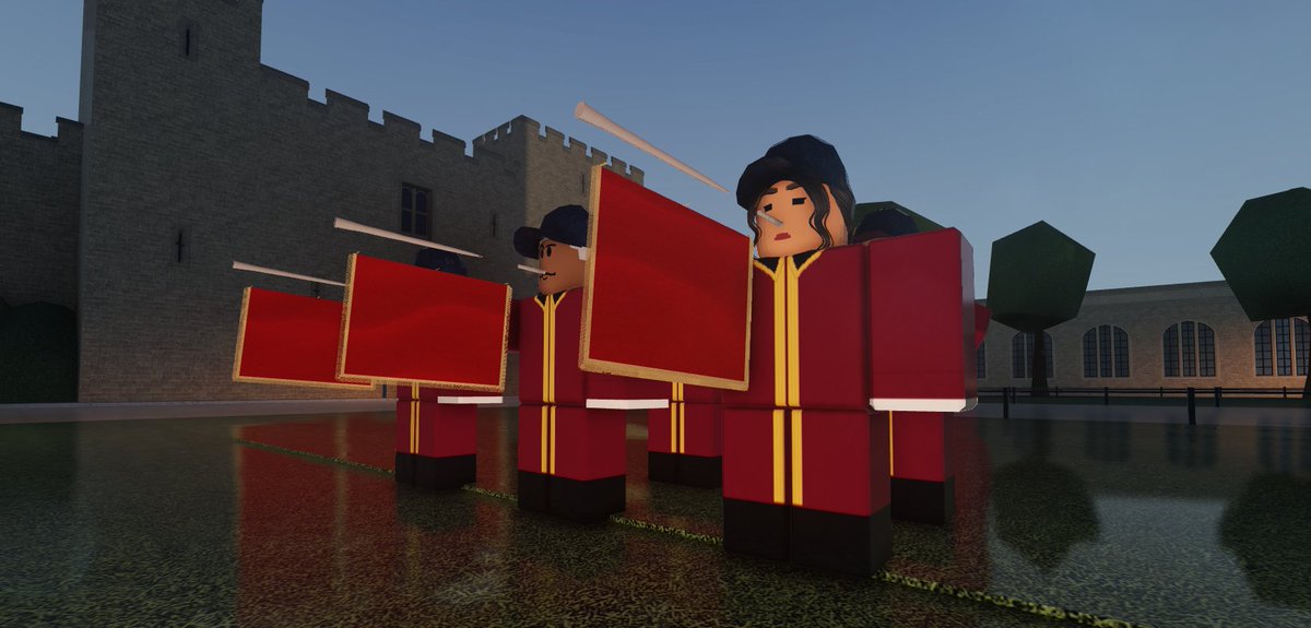 ArmySchoolofMu1's tweet photo. Earlier today, the HCAV Dismounted Band &amp; The State Trumpeters of the Household Cavalry were in attendance at the Installation of the Constable at the Tower of London. 

Trumpet Major Initius said in a interview: "We all had a lot of fun as it was our first ceremony." https://t.co/wP2UfPhG0b