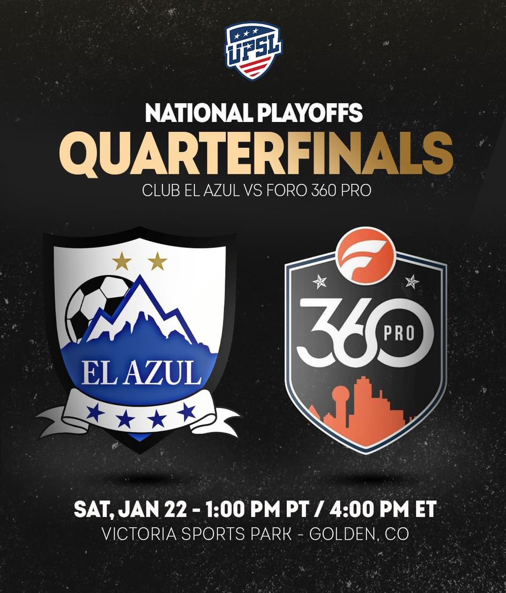 UPSLsoccer's tweet photo. Minutes away from the second match of SUPER SATURDAY 🔥🔥

#ClubElAzul 🆚  #Foro360Pro

🖥 https://t.co/PjNVjBhOKp https://t.co/gAFcMBhPF2