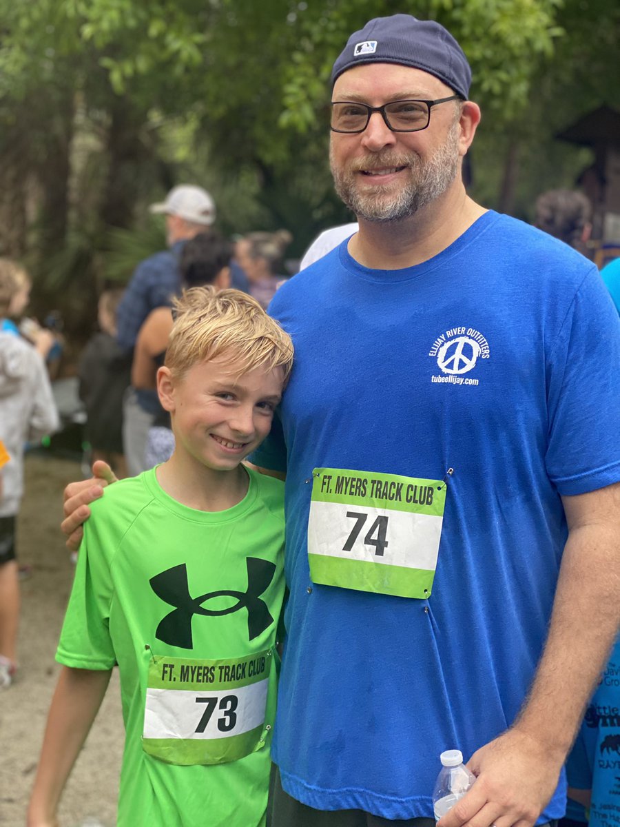 rdemps01's tweet photo. Super proud dad today! Finn ran his first officially timed 5k and came in second in his group, 21st overall out of 364! I finished as well! #bugrun https://t.co/PICqRKO35A
