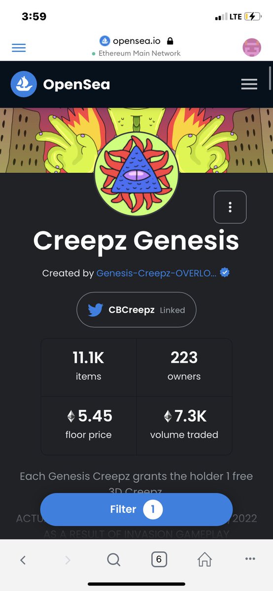 psing_eth's tweet photo. How it started vs how its going, LFG CREEPZ 🚀 https://t.co/8PccwSvXcy