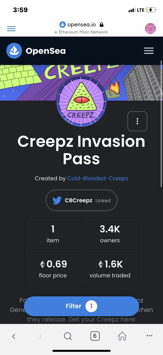 psing_eth's tweet photo. How it started vs how its going, LFG CREEPZ 🚀 https://t.co/8PccwSvXcy
