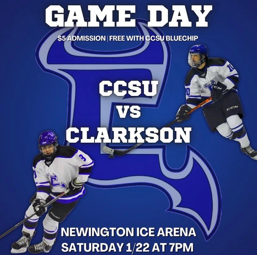 🚨🚨🚨Game Day Alert🚨🚨🚨 <a href="/CU_Club_Hockey/">Clarkson Club Hockey</a> <a href="/CCSU_Fanatics/">CCSU Fans</a> <a href="/CCSU/">Central Connecticut State University</a> <a href="/CCSUBlueDevils/">CCSU Blue Devils</a>