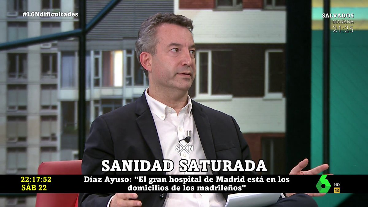 laSextaXplica's tweet photo. .@ccarballo50:"Si no hacemos nada, tendremos una séptima ola en Semana Santa"
#L6Ndificultades https://t.co/etrdNc46eJ