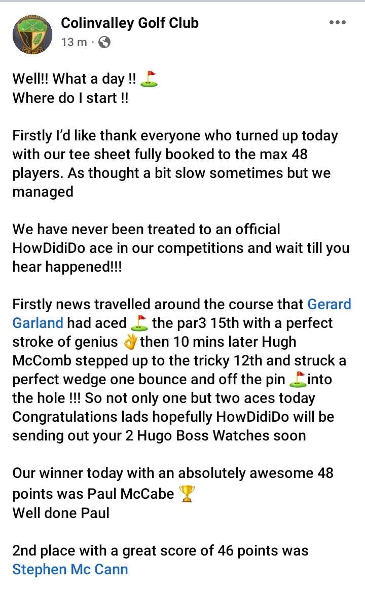 SeanMcC1984's tweet photo. Great day of golf at @colinglenbelf, our wee club going from strength to strength 💪🏌‍♂️ @GolfMonthly @NIGolfChannel @Ulstergolfdaily @petermartinpro https://t.co/X8J0hwxZ2k