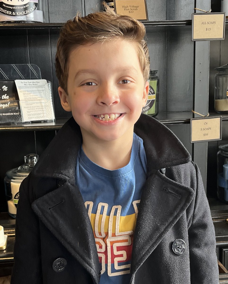 myjennspeer's tweet photo. Freshly shorn child. #ThoseCheeks https://t.co/M1jhQ66axK