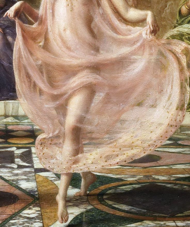 archaeologyart's tweet photo. Edward John Poynter - The Ionian Dance [detail]. https://t.co/ExDsFHsLf4