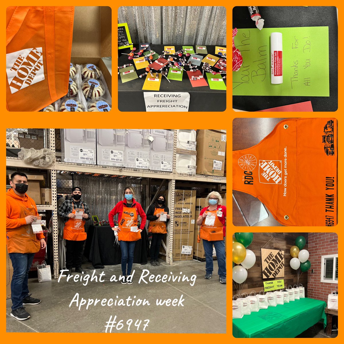 What an amazing week! Celebrating our associates is always fun, showing them how much we appreciate their work!! Just a couple of pictures of the entire week! Thank you to my amazing team 38/93!!!  #6947dreamteam #oneteam  #6947strong #freightandreceiving