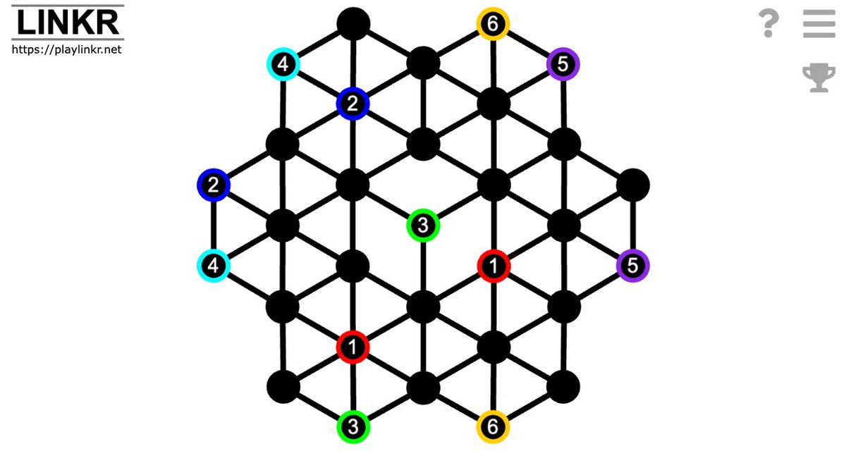 LINKR__'s tweet photo. Here's the first of today's LINKR puzzles - can you connect all of the colors? Try it for yourself at https://t.co/ecFP57Nyda 
 #webgame #screenshotsaturday #indiedeveloper  #Puzzle https://t.co/TA1RMTzs10