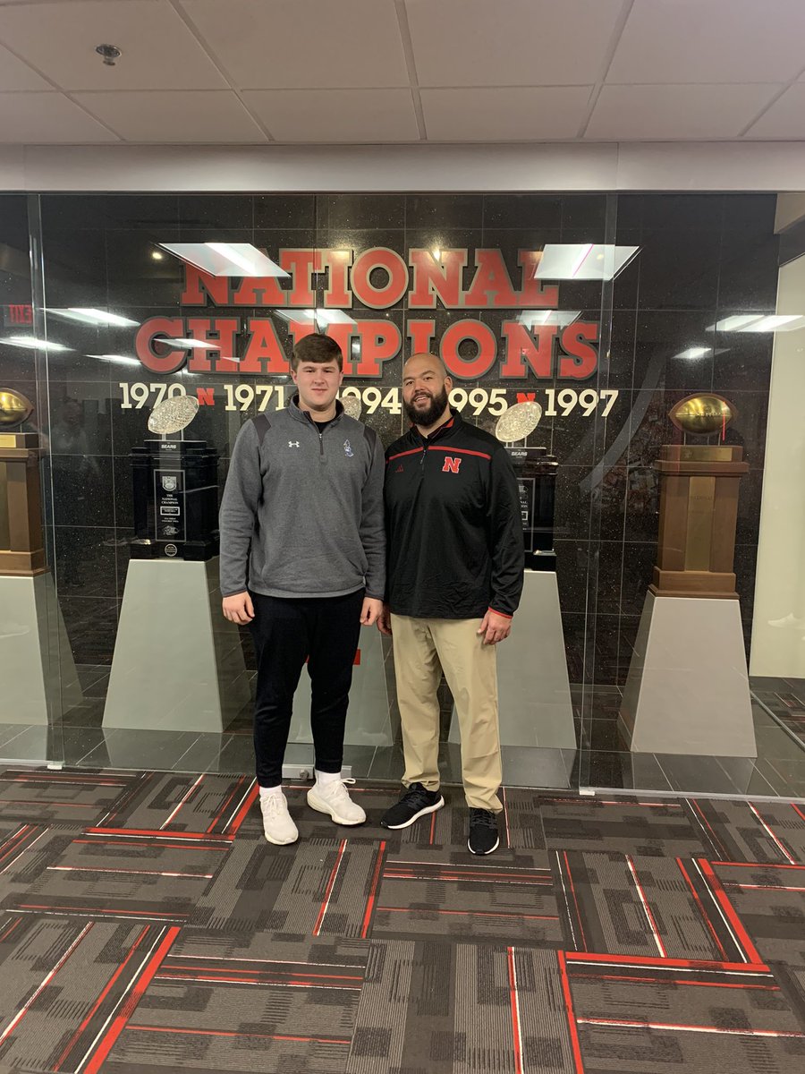 I am truly honored to say I have received an offer from the University of Nebraska! I would like to thank Coach Frost, Coach Raiola and the rest of the coaching staff for this opportunity! @HuskerFBNation