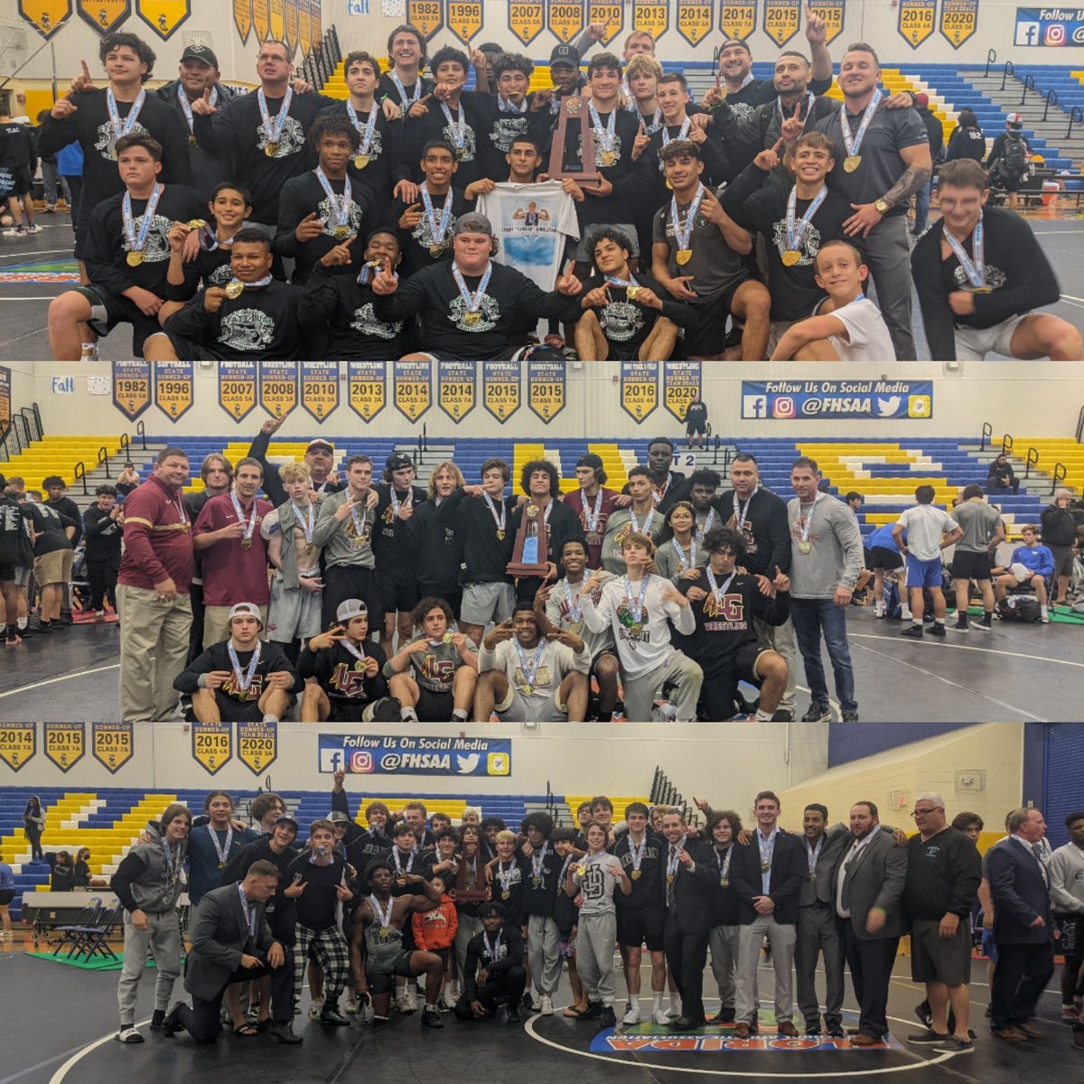 🎉🏆 Congratulations to our #FHSAA Dual Team Wrestling State Champions 🏆🎉

1A - <a href="/JBeachAthletics/">Jensen Beach Athletics</a> 
2A - <a href="/lgbraveswrstle/">Lake Gibson Braves Wrestling</a> 
3A - <a href="/PalmettoRidgeHS/">Palmetto Ridge</a>