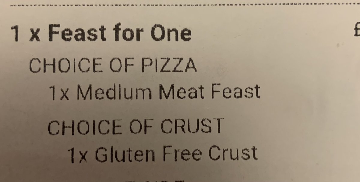 BournemouthBird's tweet photo. Order a gluten free Pizza Hut tonight from @pizzahutuk Nearly finished eating it and start feeling really sick. The same feeling I get when I’ve eaten gluten! Yep, they poisoned me. I’m so ill right now. Why aren’t allergies taken seriously? https://t.co/mI0222OMyn