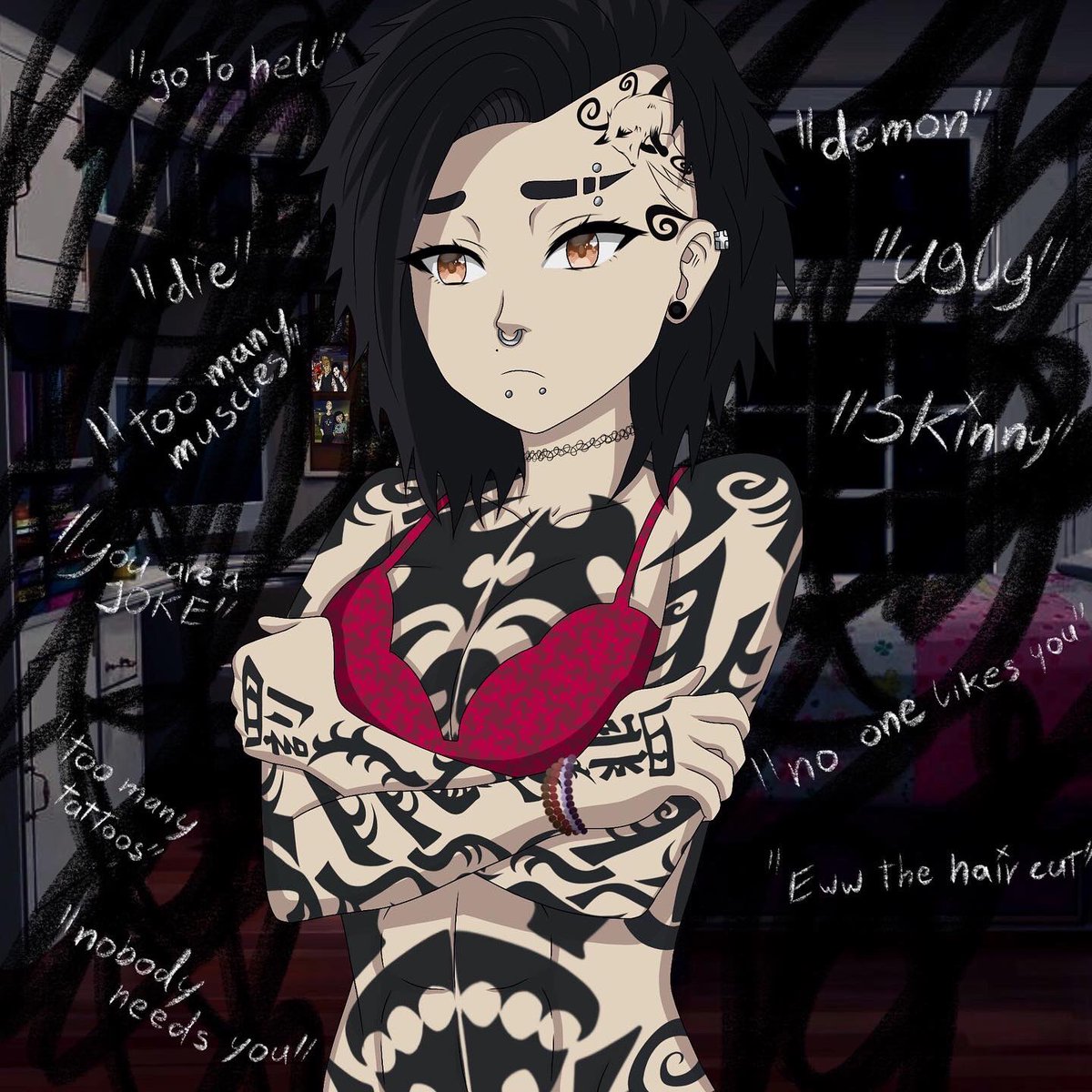 foxy_torres0's tweet photo. never show your feelings on the internet #oc #tokyorevengers #TokyoRevengersfanart #tokyorevengersoc #tokyorevengersOC #tokyorevengersmanga #TokyoRevengersnsfw #HAITANIBROTHERS #tattoos #piercings #anime #animegirl https://t.co/aR4jAMfYfQ