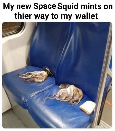 themetaversals's tweet photo. I know what your sayin. Where does my free bonus squid sit? That and other questions will be answers on the @SpaceSquidsNFT discord! Join the #alliance now and be spared on #invasionday or else face the wrath of our emperor and his torturous “FLOOR” credit to our meme lord! https://t.co/GaaQPkFvRg