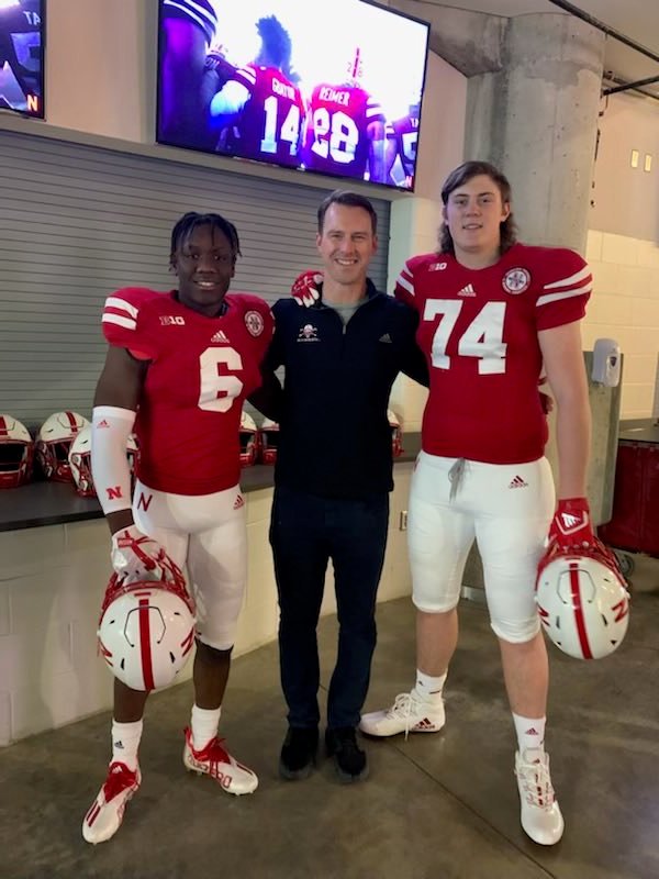 SebastienBoyle6's tweet photo. Thank you ⁦@SeanDillonNU⁩,⁦@HuskerFBNation⁩  for an amazing visit. https://t.co/7CwginVOeU