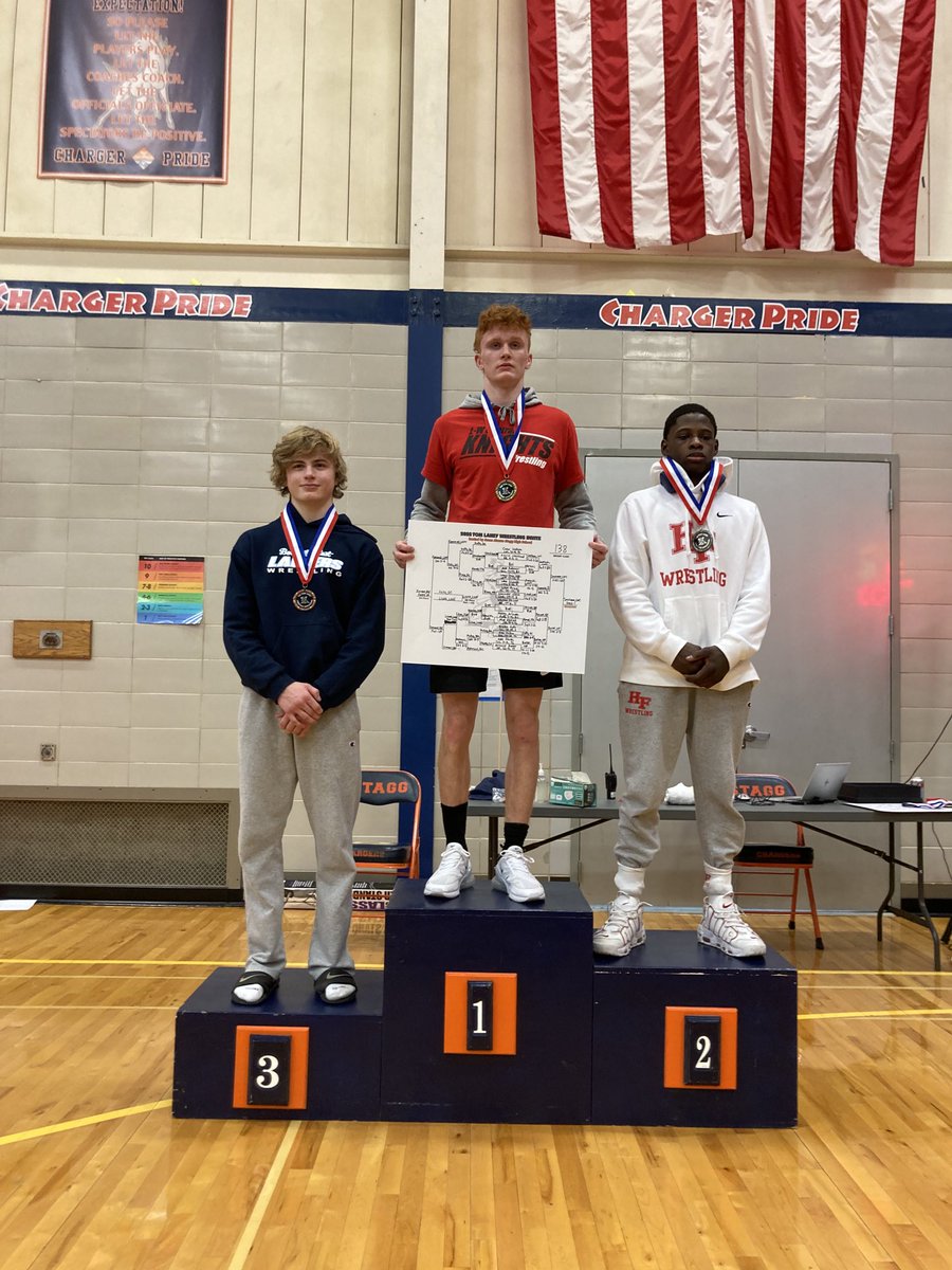 Congrats Warren Zeisset 3 rd place at 138 lbs Stagg High School Wrestling Tournament.