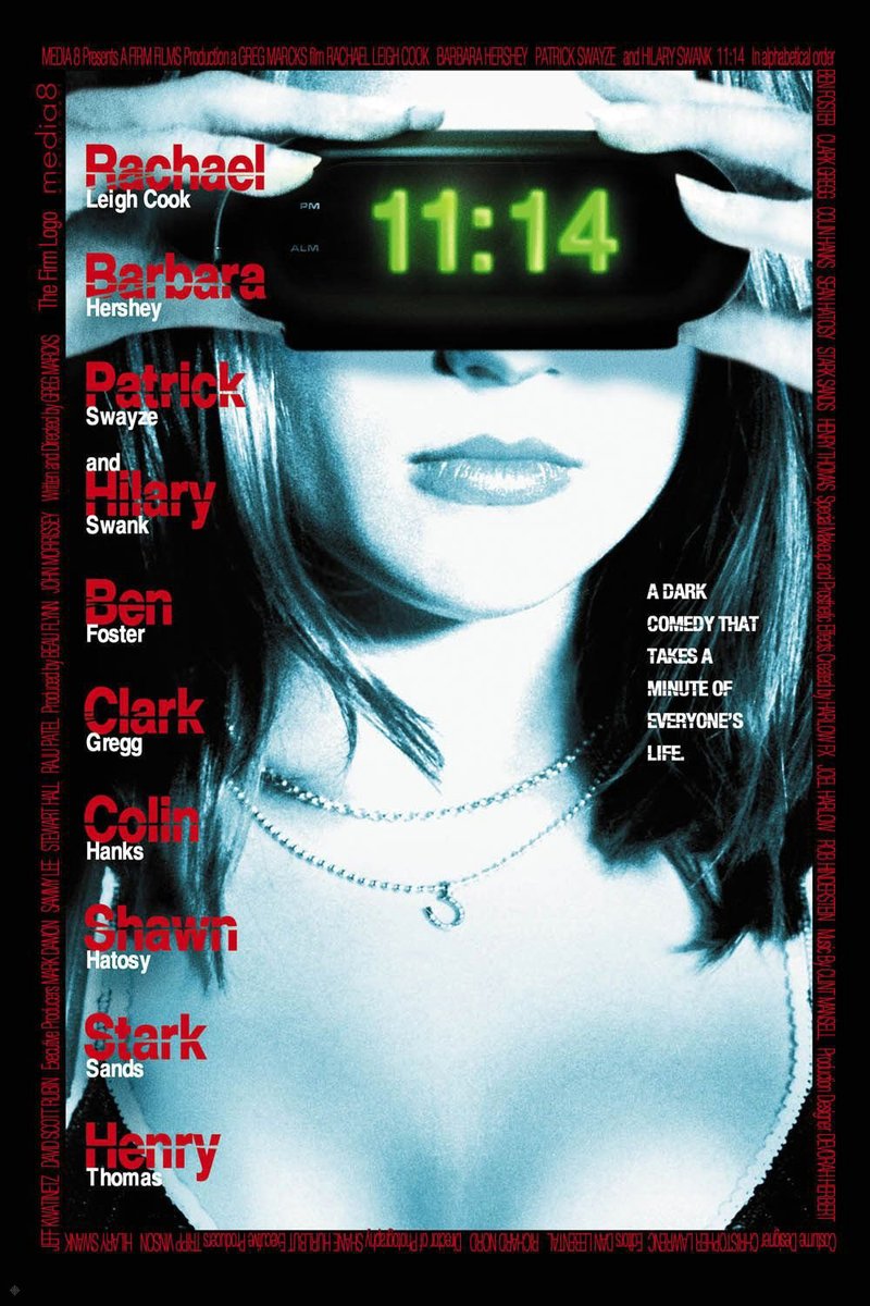 11:14 (2003) 7.2/10 Ben bayya sevdim. Jason Segel baya yakışıklı çok az gözüküyor ama. Komikli bir film denebilir. Kesin izleyin
