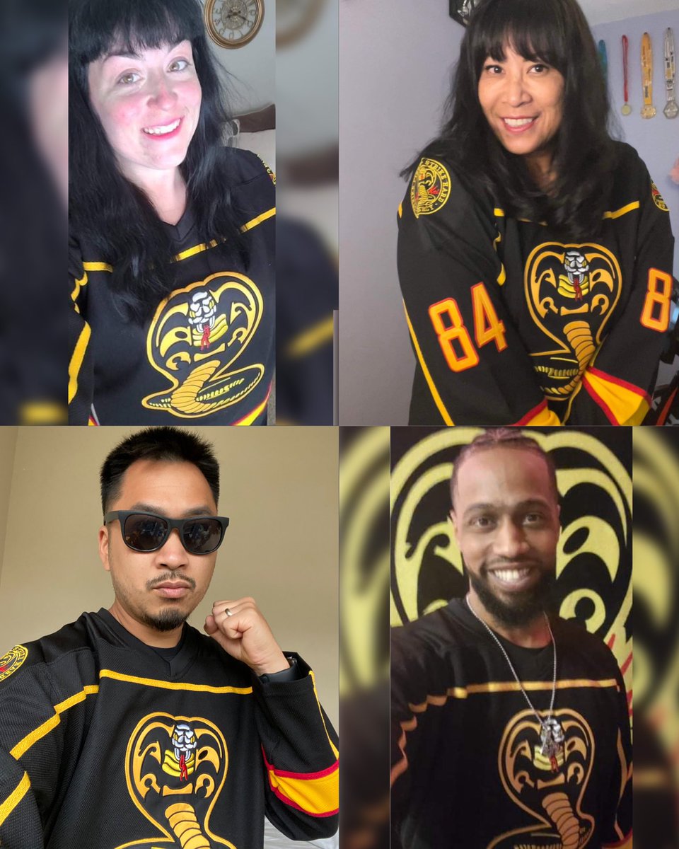 CobraKaiPod's tweet image. An Admin team that dress alike, strikes first alike. #CobraKai