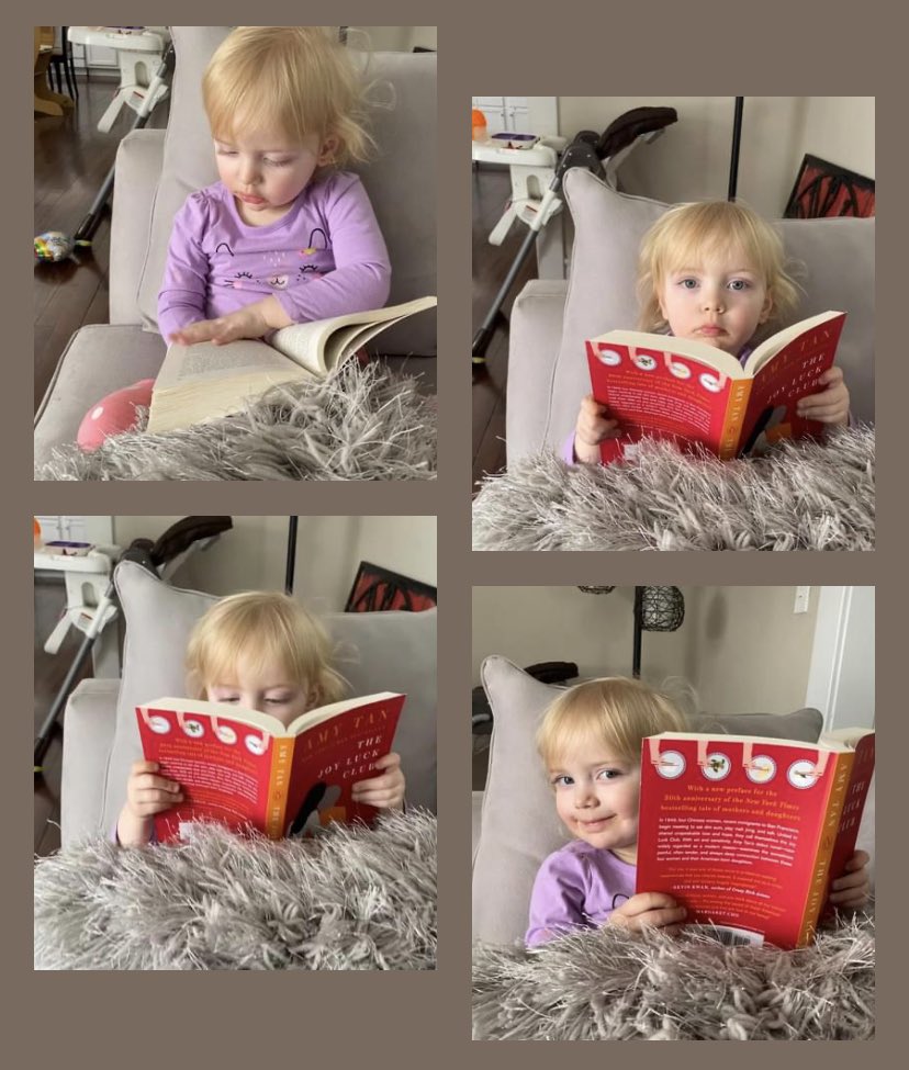 nic6879's tweet photo. Start ‘em early! 😆 #TinyReader https://t.co/zRr3N2unIw