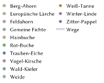 ForstTe's tweet photo. aufgenommen. Auf der Karte seht ihr die Verteilung der Bäume und ihre #Baumart in unterschiedlichen Farben. Nachdem wir dann alle Bäume aufgenommen hatten, haben wir uns an die Auswertung der Daten gemacht. [12v?] https://t.co/HyAIhlfepu
