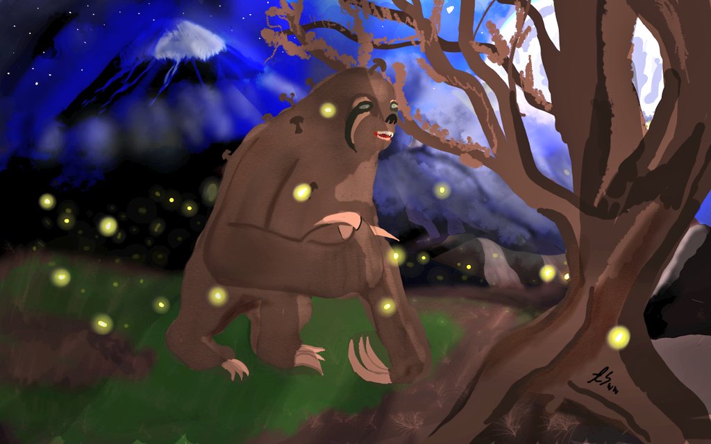 WanderingWaste1's tweet photo. Another one of my #moonlightcreatures on a #slothsaturday @Fallout @bethesda @Xbox #digitalart #fanart #FanArtFriday https://t.co/0MhvL0z0BA