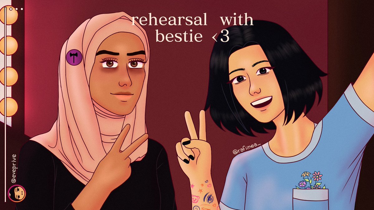 rafiinea_'s tweet photo. introducing my beloved ocs
the one on the left is Aafreen Bhattacharya (she/her) and the one on the right is Evelyn Hoàng (she/they)!
ask me questions about them pls 😭😭 https://t.co/fsR5n2cJE0