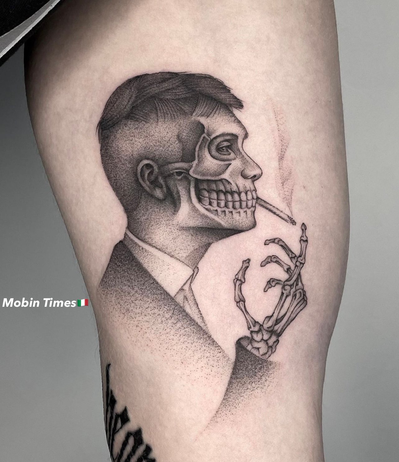 Thomas Shelby tattoo by matthewnuttalltattoo Derby UK rPeakyBlinders
