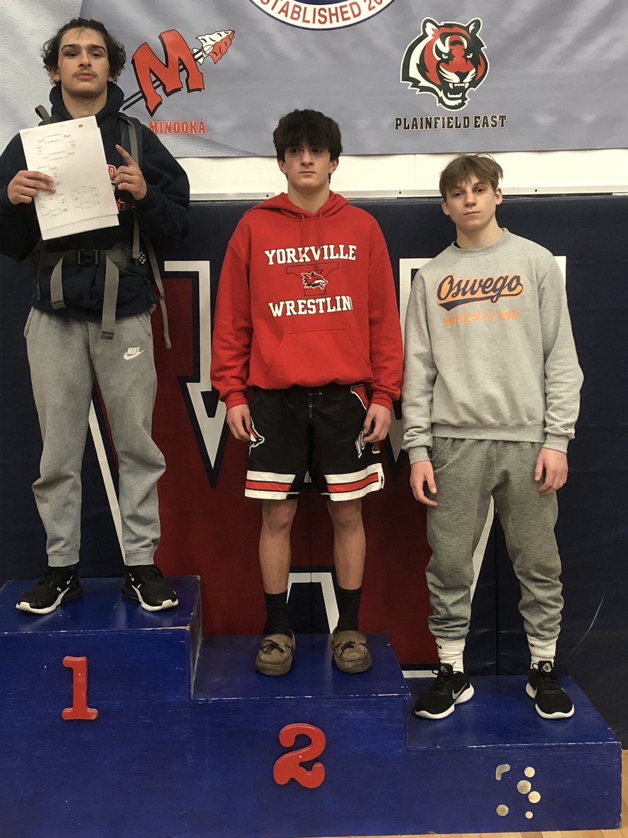 YHS_Wrestling's tweet image. Dominic Recchia 120lbs 🥈