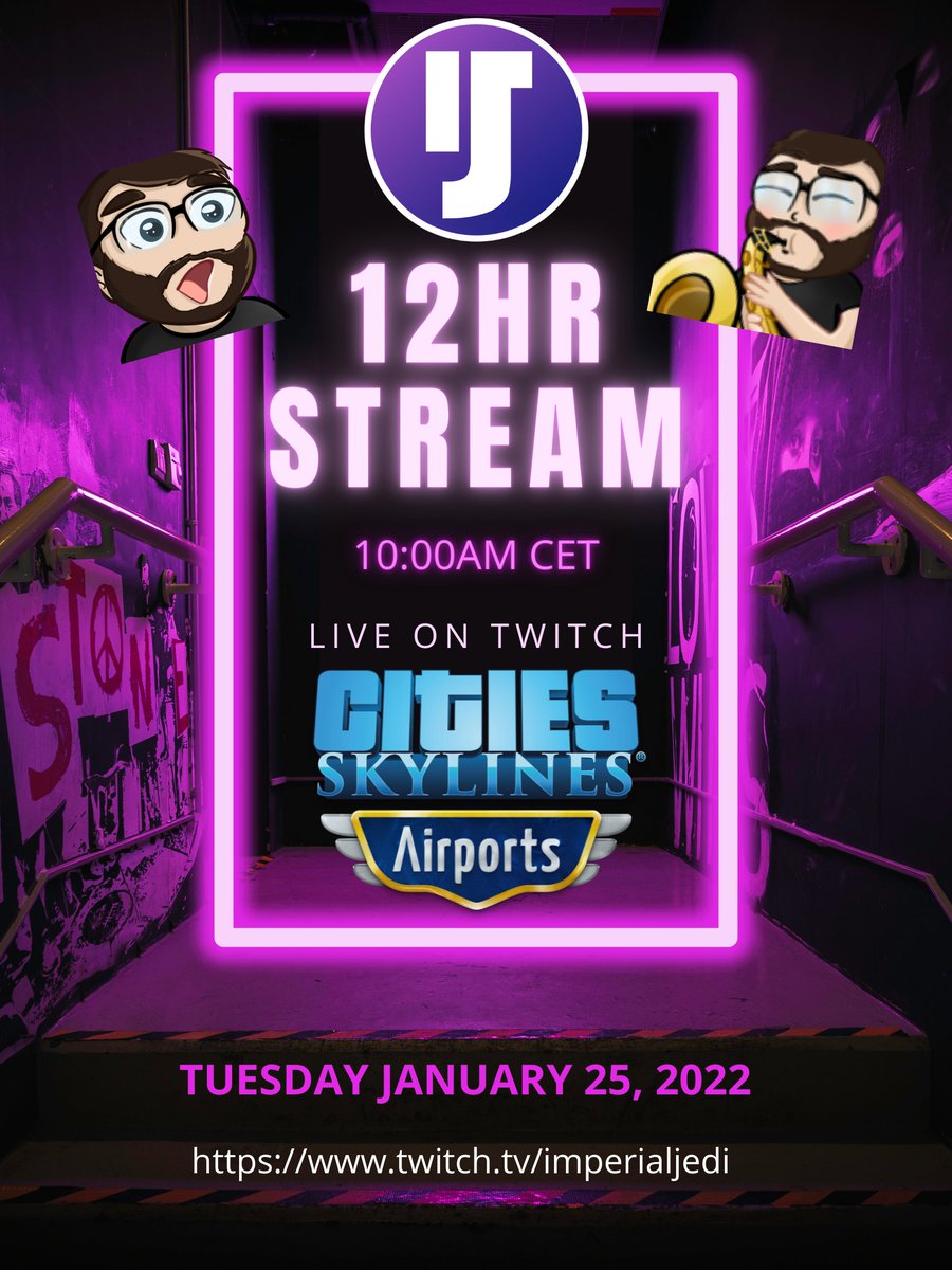 Finally a European friendly start time!!
Hope to see you guys this Tuesday for a WHOLE DAY OF SKYLINES!! Streaming with some friends and we're doing giveaways and making memes all day!!