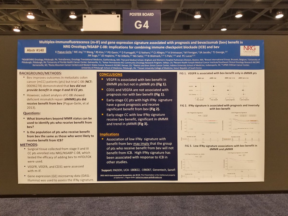 #colorectalcancer #immunotherapy <a href="/NRGonc/">NRG Oncology</a> <a href="/ASCO/">ASCO</a> #GI22