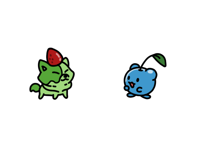 pikopets's tweet photo. You've seen our blue Sweeba and red Cheeri - here's how the green Sweeba and blue Cheeri will look!
#pikopets https://t.co/emerct9ekX