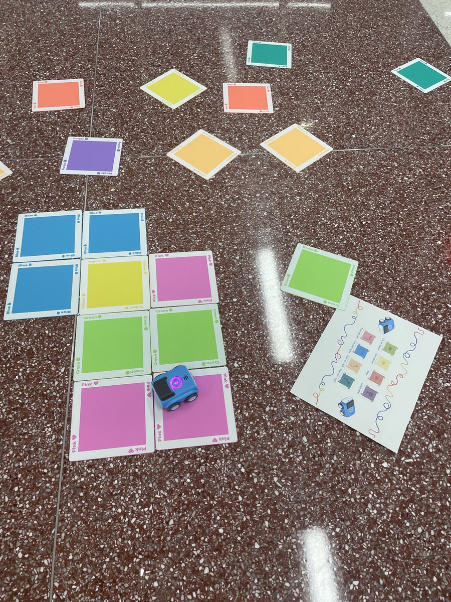 STEMCarter's tweet photo. Who says @Sphero Indi is only for Pre-K through 3rd grade? After reviewing #ConditionalStatements, 4th graders were challenged to describe the data received from each tile, won their “cheat codes” and built their own courses! #LetThemLead @SpheroEdu @STEMatIU13 @ManheimCentral https://t.co/rcABtNY3PA