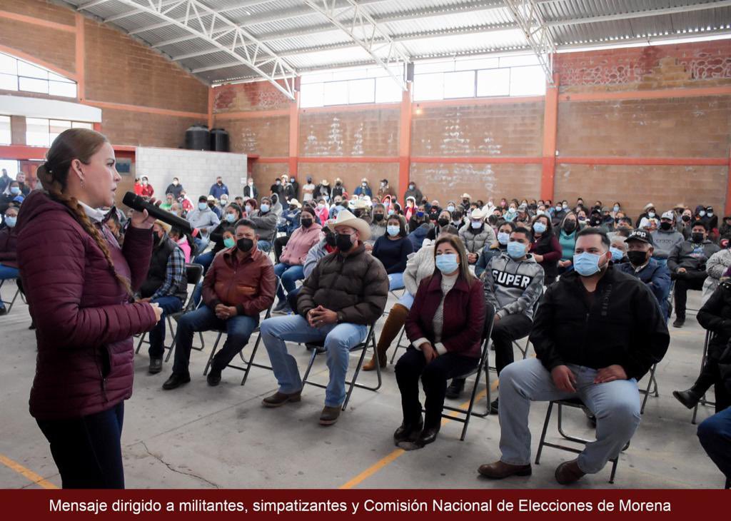 MarinaVitela_'s tweet image. Sigo recorriendo nuestro estado, y veo que somos más los que queremos un mejor mañana; y aquí, en el Ejido Revolución del municipio de Hidalgo, también se defenderá la #CuartaTransformación para que pronto sea una realidad en Durango. 

SoyMarina y #SoyDeMorena