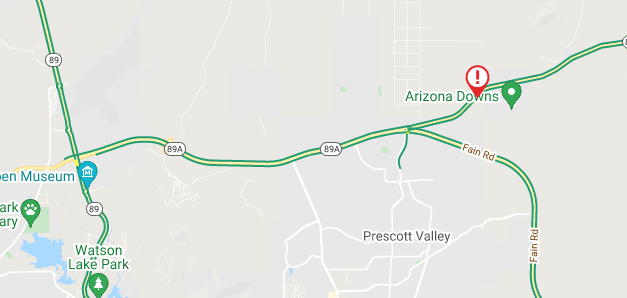 ArizonaDOT's tweet photo. State Route 89A westbound, east of Fain Road at milepost 281: A crash is blocking the right lane.
#AZtraffic #89A
Check your route before you head out with the ADOT Alerts and AZ511 apps: https://t.co/MxTvyyEdpM https://t.co/qFkGpdPCwX