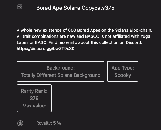 PixelRainbowNFT's tweet photo. I don't always parody, but when I do, I parody hard.
#ParodyRight @EFF
#BAYC #BASC #BASCC #WAGMI #GM #GN #solanaNFTs #stealthparodymint
@BoredApeSolClub @BoredApeYC @BASCC_NFT
minting now. few. probably nothsomething. stuff. bored. https://t.co/Jg6nfO1cCP