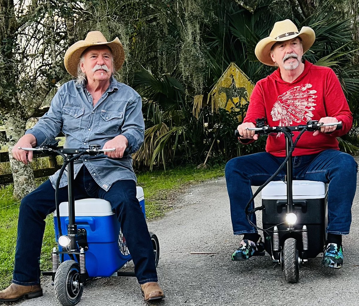 Thanks so much to Brian Thum at Cruzin Coolers, we had a blast riding them filming an episode of #honkytonkranch #cruzincooler