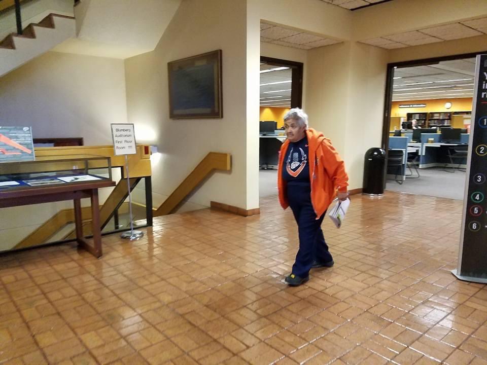 JoeJohnSr's tweet photo. Good Ol Memories, taking Dona Carolina to the UTEP library, crossword puzzle book as I typed out research papers. 🤣 #SheisBadAss ✊🏽⛏ https://t.co/UDpZm3kbeo