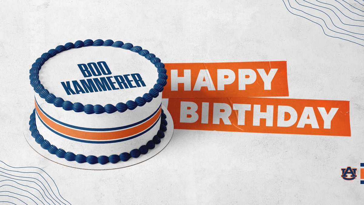 AuburnEQ's tweet photo. Happy birthday to @BooKammerer! 🎂

Hope it's been a 🔥 day!! 

#WarEagle https://t.co/hQQZ8XjSwi